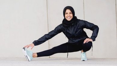 wear your hijab from the gym